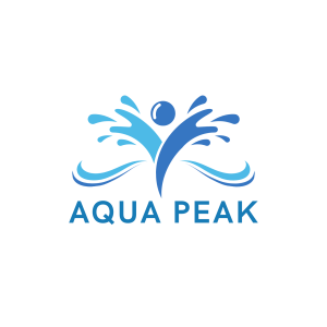 Blue Modern Flat Illustrative Aqua Mineral Water Logo (1)